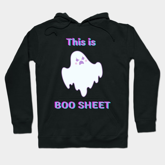 Boo Sheet Cute Kawaii Ghost Halloween Spooky Season Hoodie by ThievingNargles